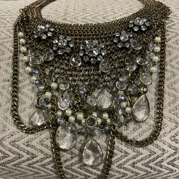 💎Vintage Collar Choker style Gorgeous Gothvibes Statement Italian Necklace 💎 - Picture 11 of 17